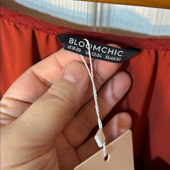 Bloomchic red tiered whimsygoth dress size 18 to 20 NWT - Picture 2 of 6